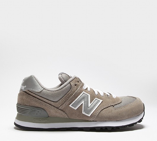 new balance 574 beige suede trainers